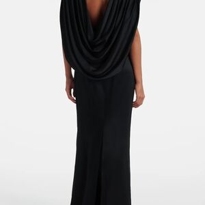 Stella McCartney Elegant Black Backless Gown Maxi Dress
